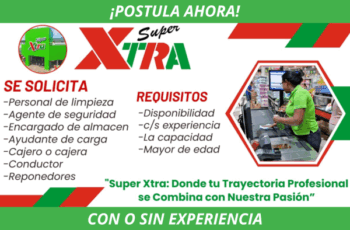 Empleos en Super Xtra vacantes en sucursales
